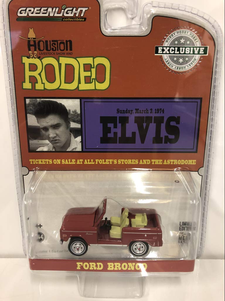 GreenLight 1/64 Elvis Presley (1935-77) - Ford Bronco - 1974 Houston Livestock Show and Rodeo, Houston Astrodome 29984