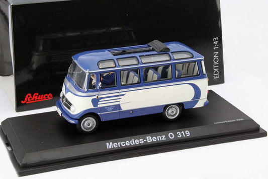 Schuco 1:43 Mercedes-Benz O319 Bus Blue 450282000