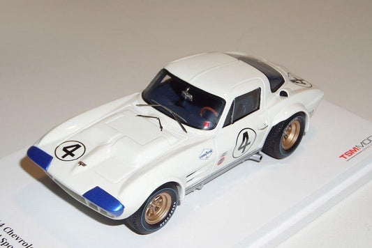 TSM 1:43 Chevrolet Corvette Grand Sport Coupe #4 Hall 12h Sebring 1964 TSM124321