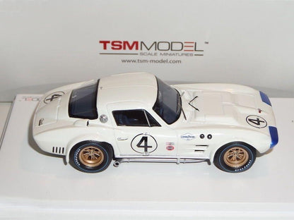 TSM 1:43 Chevrolet Corvette Grand Sport Coupe #4 Hall 12h Sebring 1964 TSM124321