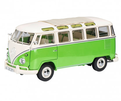 Schuco 1:18 Volkswagen T1b Samba green/white 450028600